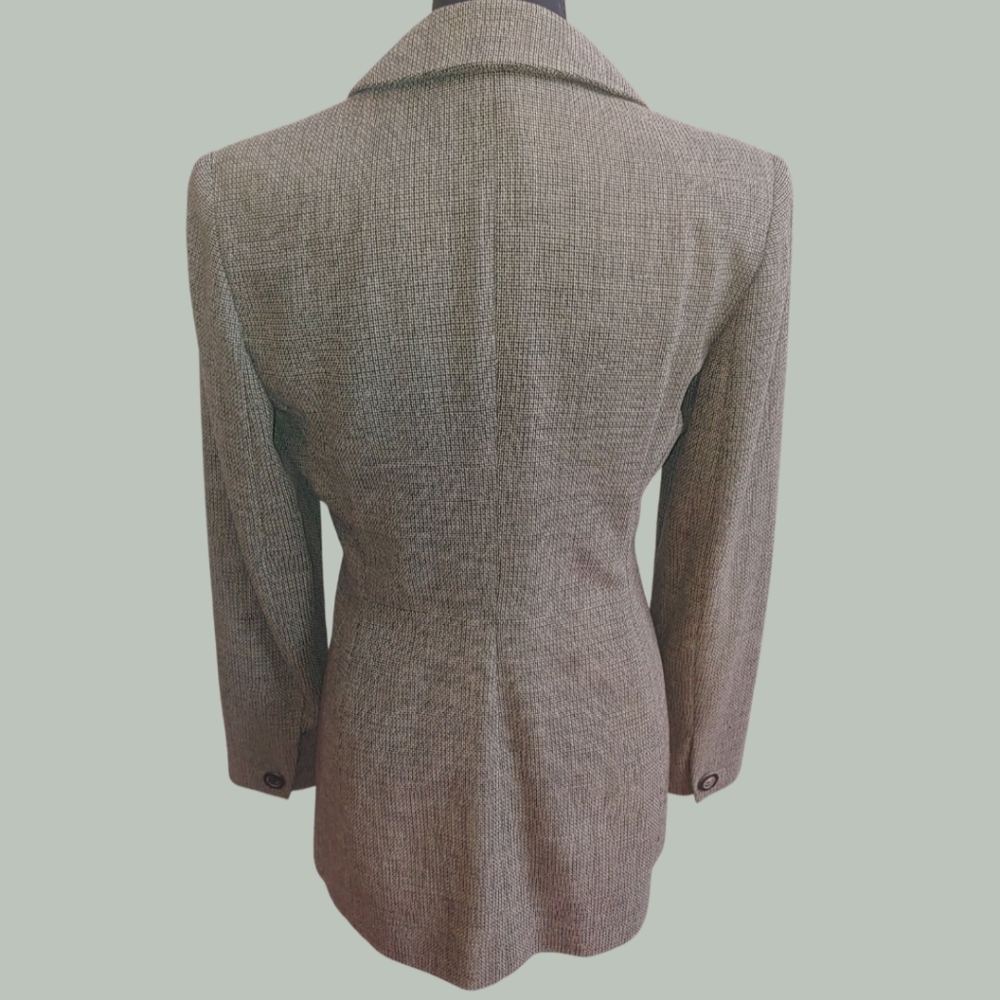 Tahari 100% Wool Three Button Blazer Jacket - Size 4 - Picture 4 of 10